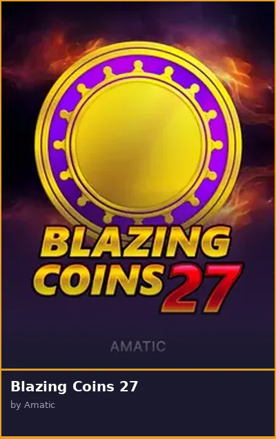 Blazing Coins 27 slot
