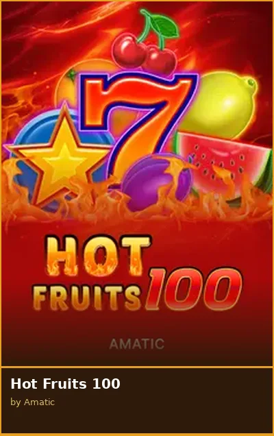 Hot Fruits 100 slot