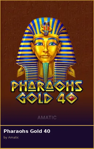 Pharaohs Gold 40 slot