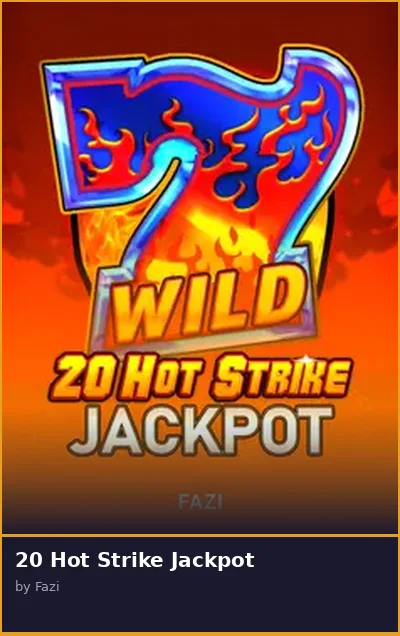 20 Hot Strike Jackpot slot