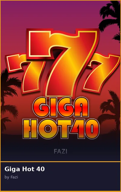 Giga Hot 40 slot