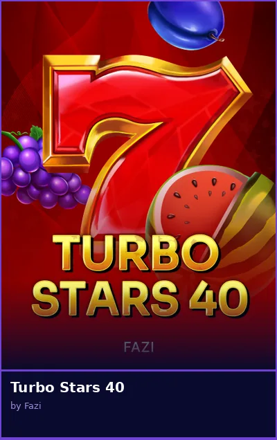 Turbo Stars 40 slot