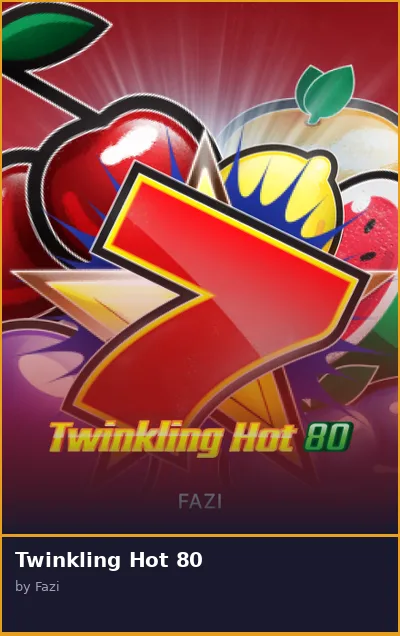 Twinkling Hot 80 slot