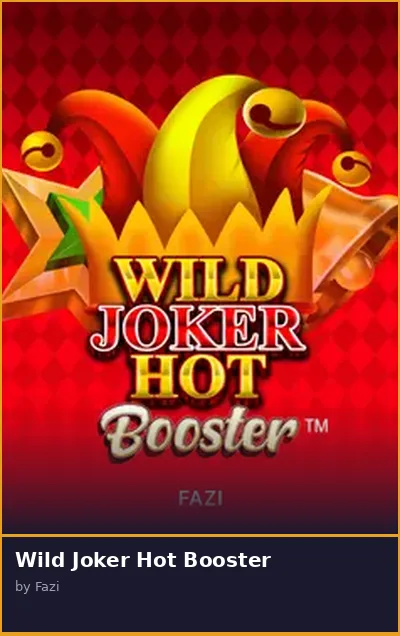 Wild Joker Hot Booster slot