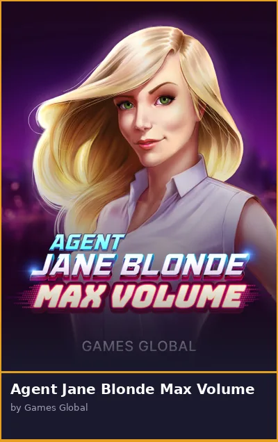 Agent Jane Blonde Max Volume slot