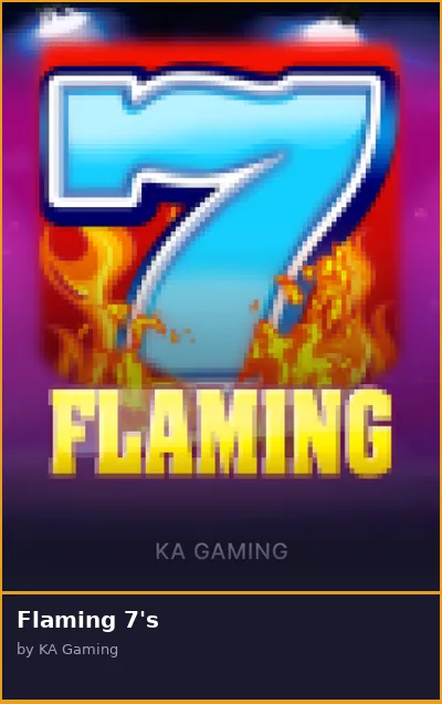 Flaming 7 s slot