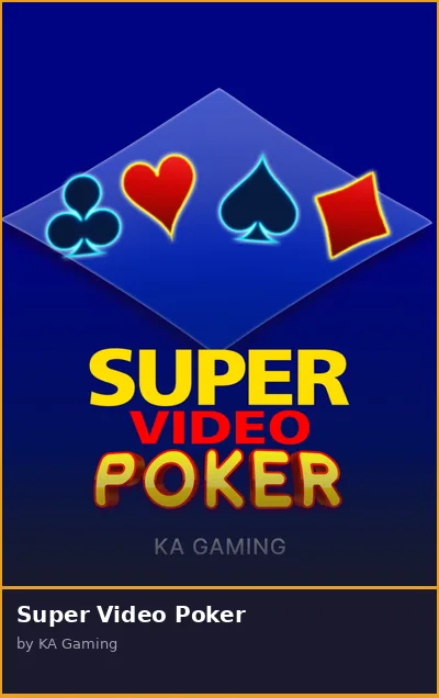 Super Video Poker slot