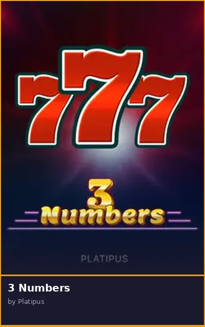 3 Numbers slot