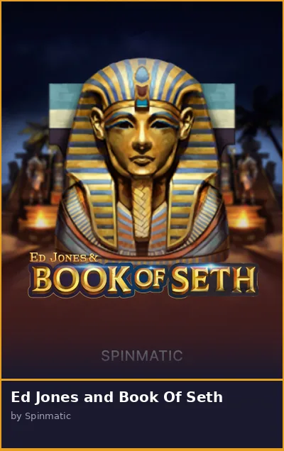 Ed Jones and Book Of Seth slot