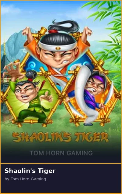 Shaolin s Tiger slot