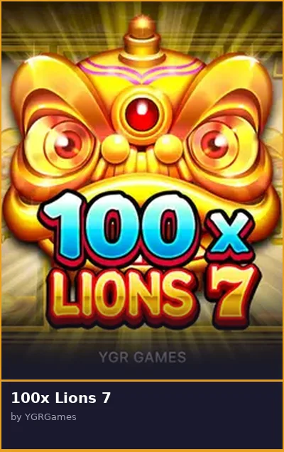 100x Lions 7 slot