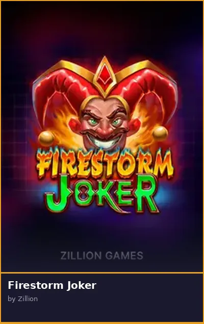 Firestorm Joker slot